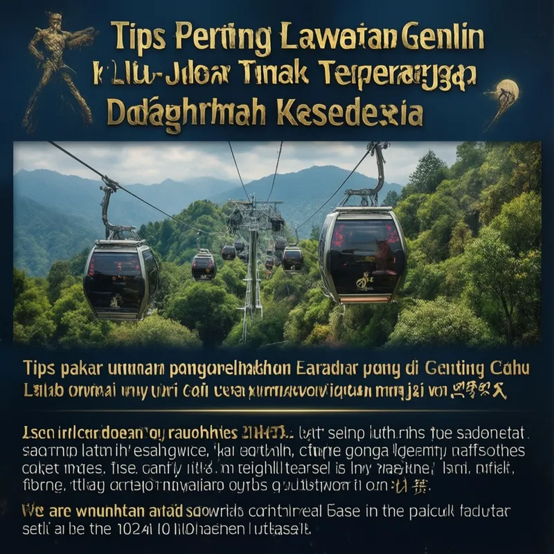 Pemandangan indah Genting Cable Car melintasi hutan tropika